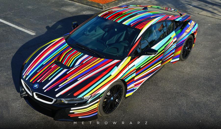 BMW i8 Jeff Koons Tribute Art Car by MetroWrapz '2016